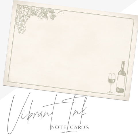 Vineyard Note Cards, 4 x 6 inches, Set of 48