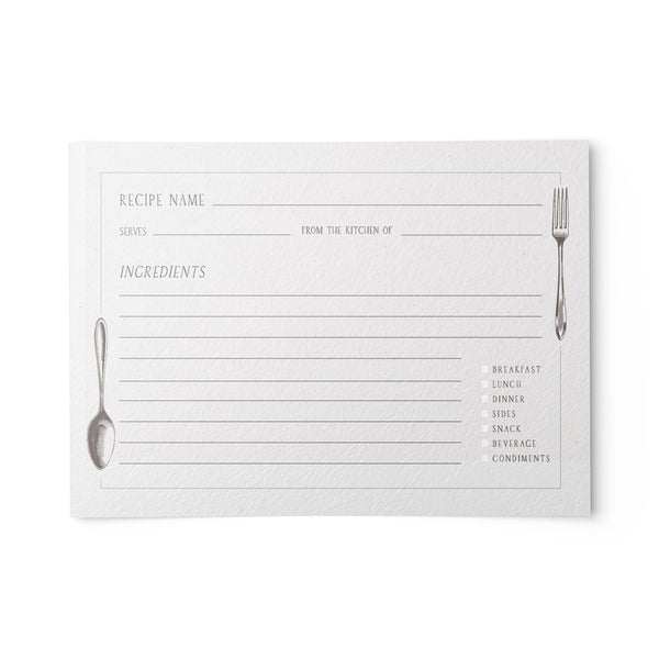 Premium Recipe Cards Double Sided- 4x6 Inches Thick Recipe Card with Plenty  of Writing Space - Set of 50 Blank Recipe Cards - Ideal Recipe Cards for